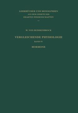 portada Vergleichende Physiologie: Band IV: Hormone (in German)