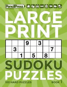 portada Large Print Sudoku Puzzles Book 1 (en Inglés)