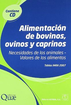portada Alimentacion Bovinos Ovinos y Caprinos. Tablas Inra 2007: Necesidades de los Animales - Valores de los Alimentos