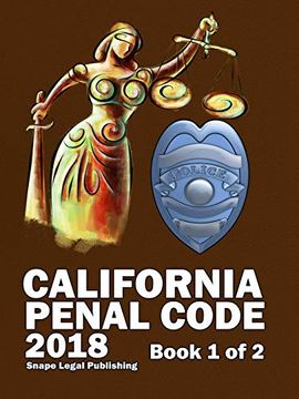 portada California Penal Code 2018 Book 1 of 2 (en Inglés)