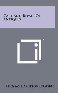 portada care and repair of antiques (in English)