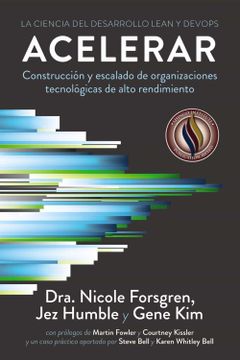 portada Acelerar: La Ciencia del Desarrollo Lean y Devops (in Spanish)