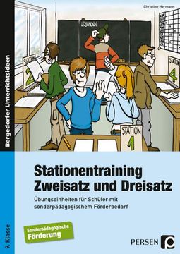 portada Stationentraining Zweisatz und Dreisatz (en Alemán)