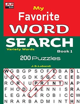 portada My Favorite Word Search Book 1 (Variety Words: 200 Word Search Puzzles) [Idioma Inglés] 