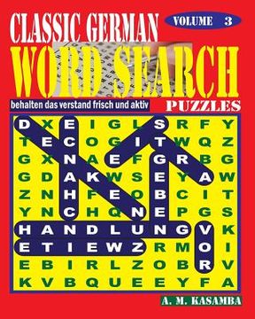 portada CLASSIC GERMAN Word Search Puzzles. Vol. 3 (en Alemán)