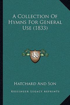 portada a collection of hymns for general use (1833) (in English)