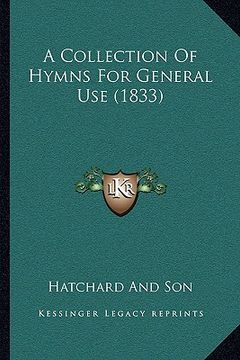 portada a collection of hymns for general use (1833) (en Inglés)