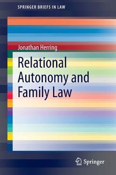 portada Relational Autonomy and Family Law (in English)