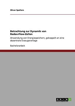 portada Die Dynamik von Redox-Flow-Zellen (German Edition)