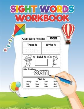 portada Sight Words for Kids Learning to Write and Read: Activity Workbook to Learn, Trace and Practice The Most Common High Frequency Words For Kids Learning
