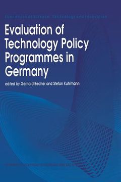portada Evaluation of Technology Policy Programmes in Germany (en Inglés)