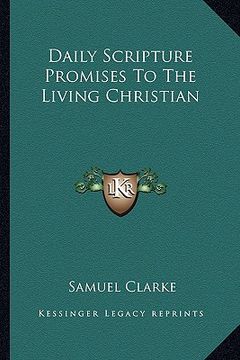 portada daily scripture promises to the living christian (en Inglés)
