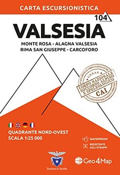 portada 104 Valsesia - Monterosa - Alagna Valsesia - Rima san Giuseppe