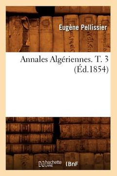 portada Annales Algériennes. T. 3 (Éd.1854)