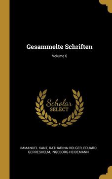 portada Gesammelte Schriften; Volume 6 (en Alemán)