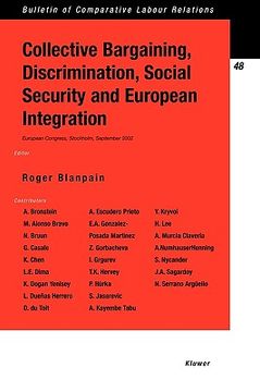 portada collective bargaining, discrimination, social security and european integration