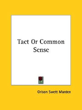portada tact or common sense (in English)