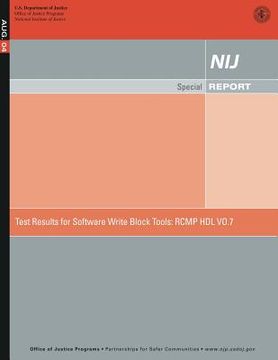 portada Test Results for Software Write Block Tools: Rcmp Hdl Vo.7 (in English)