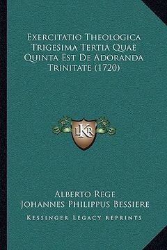 portada Exercitatio Theologica Trigesima Tertia Quae Quinta Est De Adoranda Trinitate (1720) (en Latin)