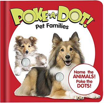 portada Melissa & Doug Children’S Book – Poke-A-Dot: Pet Families (en Inglés)