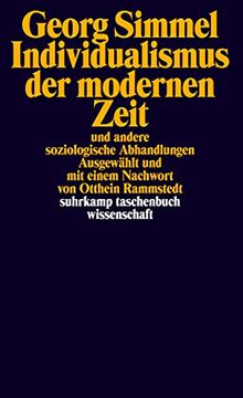 portada Individualismus der Modernen Zeit: Und Andere Soziologische Abhandlungen (en Alemán)