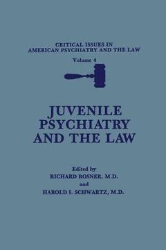 portada Juvenile Psychiatry and the Law (en Inglés)