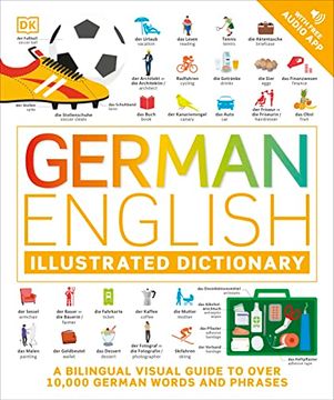 portada German - English Illustrated Dictionary: A Bilingual Visual Guide to Over 10,000 German Words and Phrases (en Inglés)