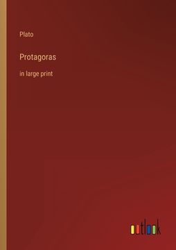 portada Protagoras: in large print (in English)