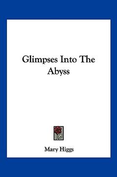 portada glimpses into the abyss (in English)