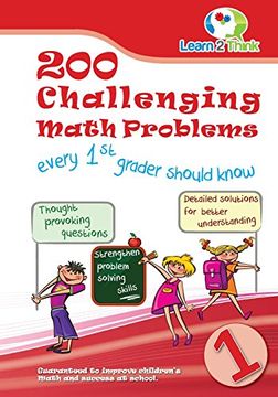 portada 200 Challenging Math Problems every 1st grader should know: Volume 1