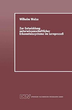 portada Zur Entwicklung Naturwissenschaftlicher Erkenntnissysteme im Lernprozeß (in German)