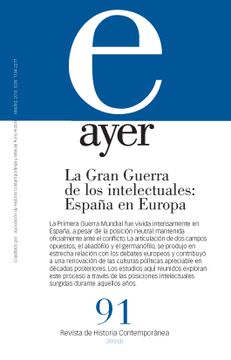 portada La Gran Guerra de los Intelectuales: España en Europa