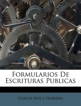 portada Formularios de Escrituras Publicas (in Africanos)