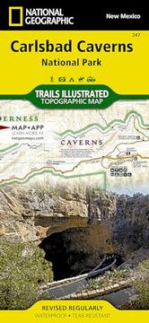 portada Carlsbad Caverns National Park map (National Geographic Trails Illustrated Map, 247) (en Inglés)