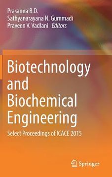 portada Biotechnology and Biochemical Engineering: Select Proceedings of Icace 2015 (in English)