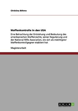 portada Waffenkontrolle in den USA (German Edition)