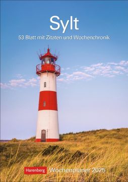 portada Sylt Wochenplaner 2025 - 53 Blatt mit Zitaten und Wochenchronik