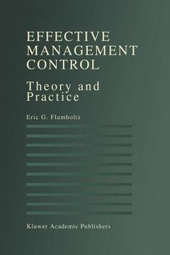 portada effective management control: theory and practice (en Inglés)