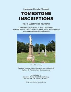 portada Lawrence County Missouri Tombstones Vol. 9 (en Inglés)