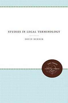 portada Studies in Legal Terminology (in English)