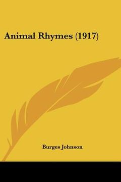 portada animal rhymes (1917) (en Inglés)