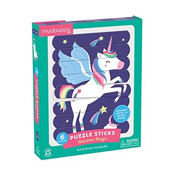 portada Mudpuppy Unicorn Magic Puzzle Sticks
