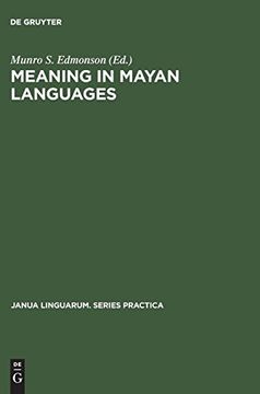 portada Meaning in Mayan Languages: Ethnolinguistic Studies (en Inglés)