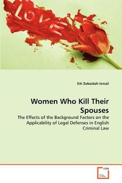 portada women who kill their spouses (en Inglés)