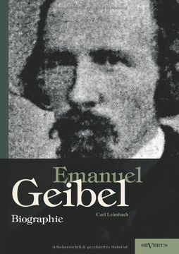 portada Emanuel Geibel. Biographie (German Edition)