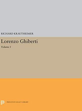 portada Lorenzo Ghiberti: Volume i (Princeton Legacy Library) (en Inglés)