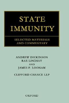 portada state immunity: selected materials and commnetary (en Inglés)