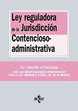 portada Ley Reguladora De La Jurisdicción Contencioso-Administrativa (Derecho - Biblioteca De Textos Legales)