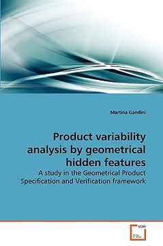 portada product variability analysis by geometrical hidden features (en Inglés)