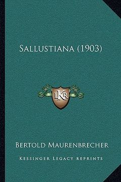 portada sallustiana (1903) (en Inglés)